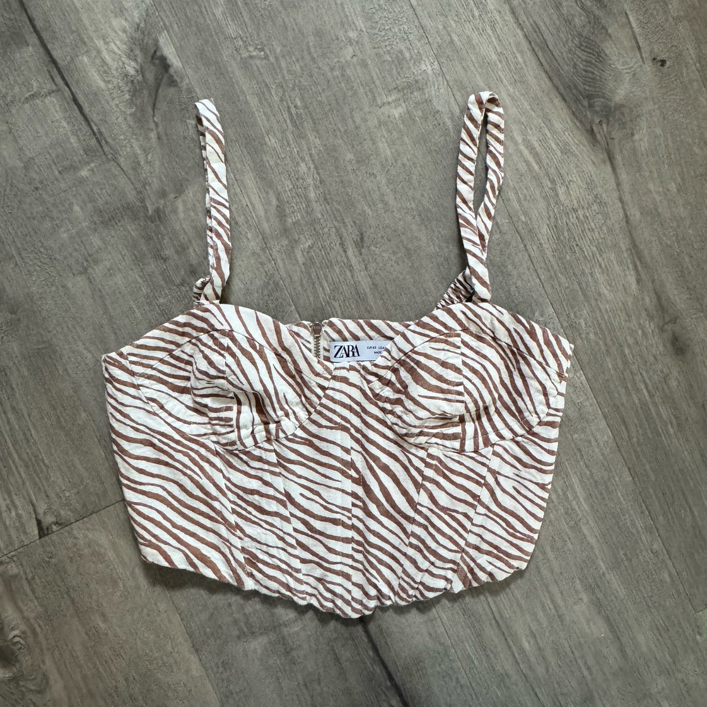 Zara Zebra Print Corset